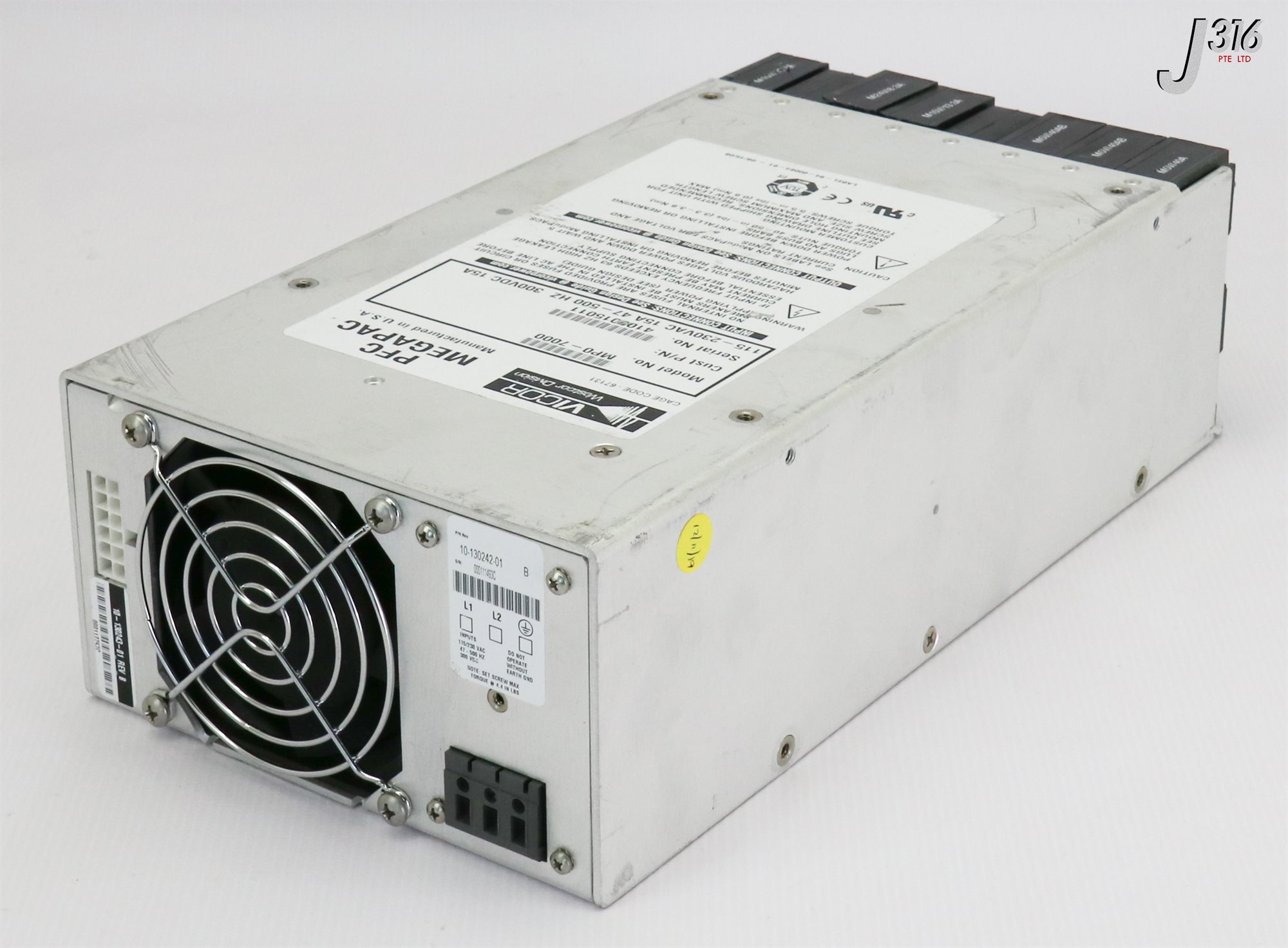 Alimentatore Vicor PFC MegaPAC MP6-77533 1140-00344 115-230VAC 10-130242-01 (usato, Funzionante)